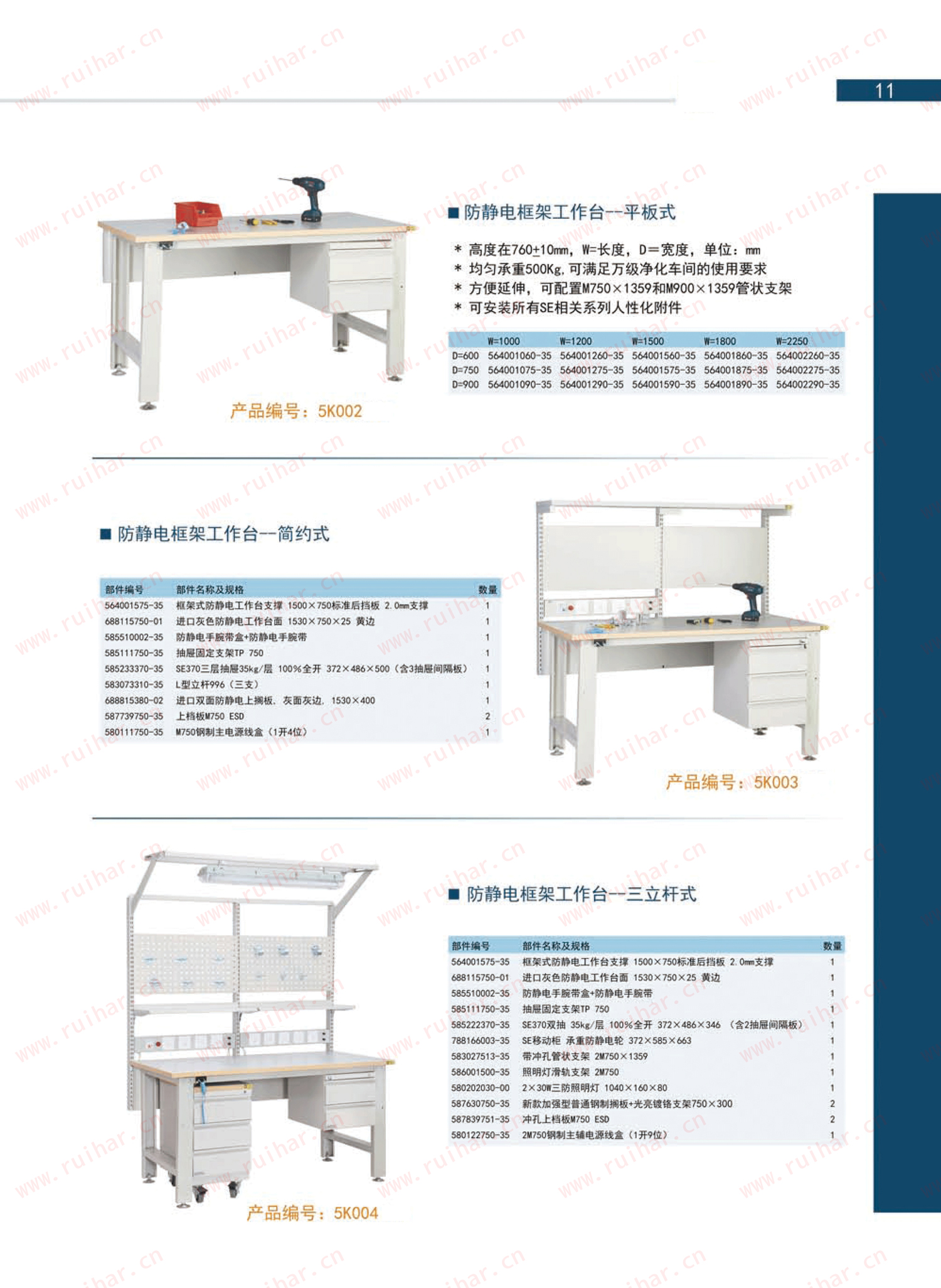 防靜電框架工作臺(tái)（含雙抽），SEG-07-A，SEG-07-B，SEG-07-C，SEG-07-D，森億