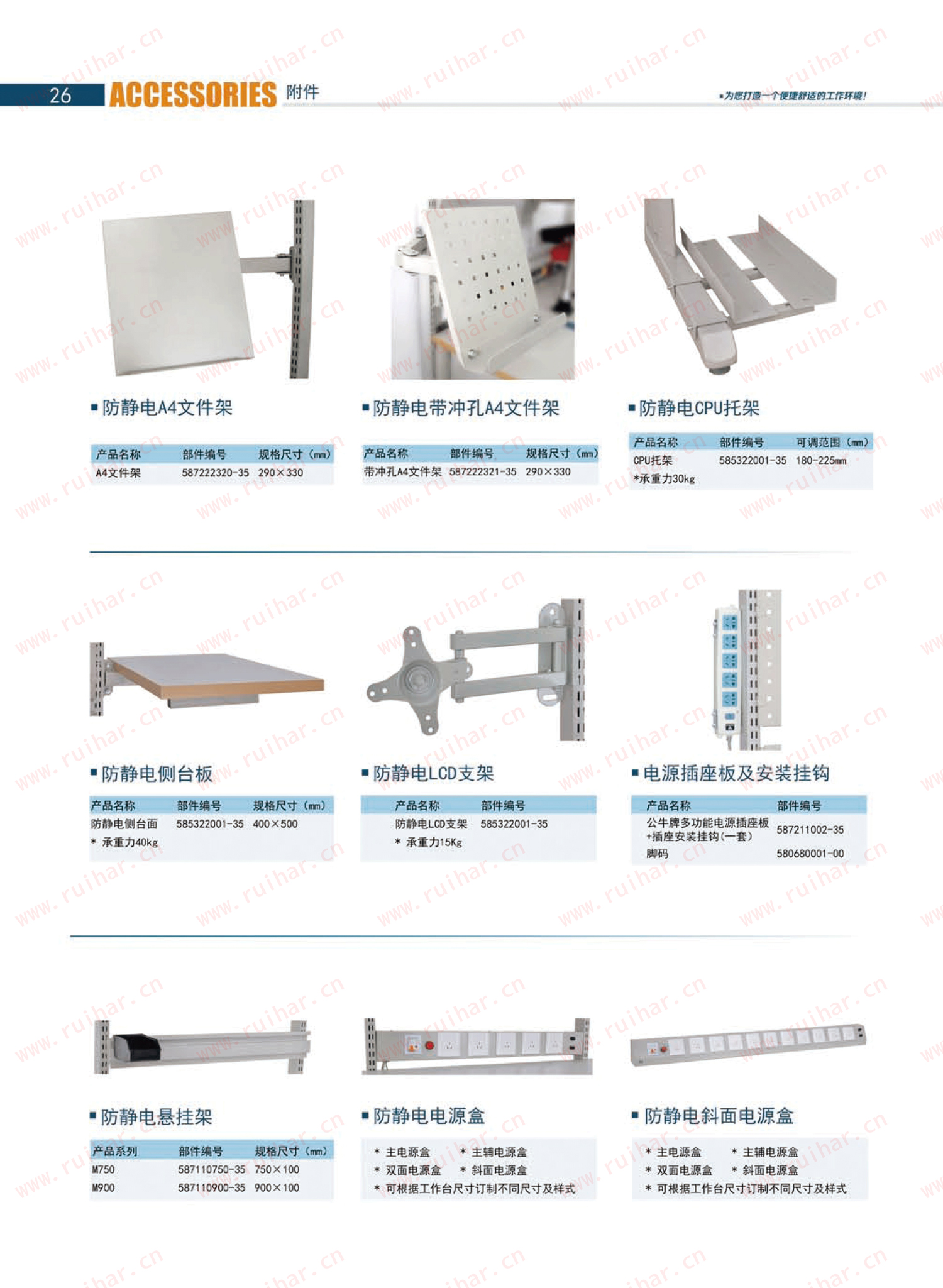 防靜電工作臺,ESD工作臺,防靜電工作桌，防靜電工作臺附件，防靜電電源盒
