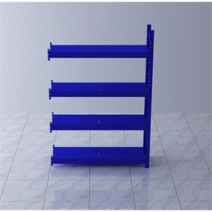 重型貨架副架1500×600×2000mm(四層,1T/層,藍色)