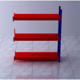 重型貨架副架2000×600×2000mm(三層,1T/層,橘紅色)
