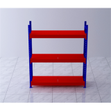 重型貨架主架2000×600×2000mm(三層,1T/層,橘紅色)