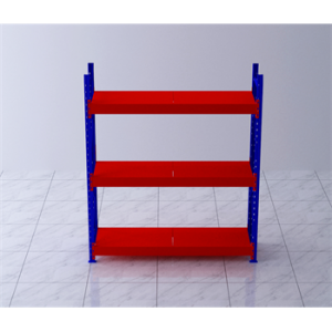 重型貨架主架1800×600×2000mm(三層,1T/層,橘紅色)