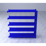 中型貨架副架2000×600×2000mm(五層,300kg/層,藍(lán)色)