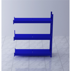 重型貨架副架2000×500×2000mm(三層,1T/層,藍(lán)色)