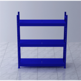重型貨架主架1500×500×2000mm(三層,1T/層,藍(lán)色)