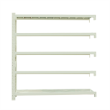 中型貨架副架2000×500×2500mm(五層,300kg/層,白色)