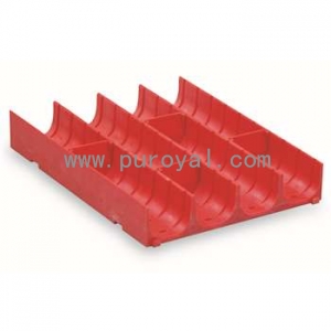 工具柜分類槽，紅色塑料分類槽4格 150×150×28mm，SH-11