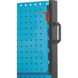移動型雙面物料架960×610×1110mm(2方孔2百葉)，KM-2222