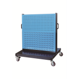 移動型雙面物料架960×640×1156mm(2方孔2百葉)，XKM-2222