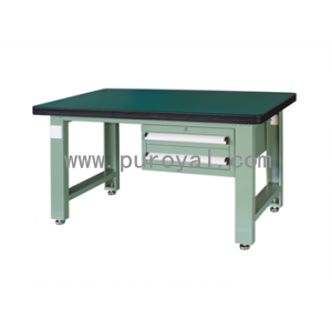 重型工作臺(tái)帶雙吊抽(50mm復(fù)合臺(tái)面)，LDH-2120