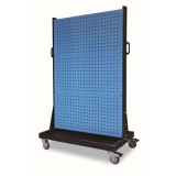 移動型雙面物料整理架960×610×1560mm(6方孔)，KM-2360